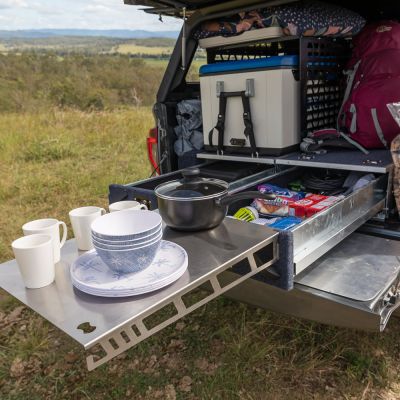 Australien/Fahrzeuge/Camper/Campervan Village/Desert Sands/7 (Heck ausgezogen)