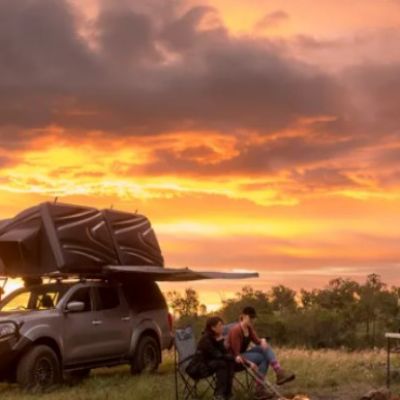 Australien/Fahrzeuge/Camper/Campervan Village/Desert Sands/14 (Campfire)